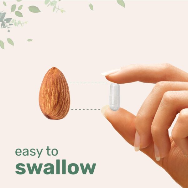 Frasco y cápsulas en estante