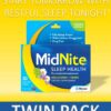 MidNite melatonina natural tabletas en paquete doble