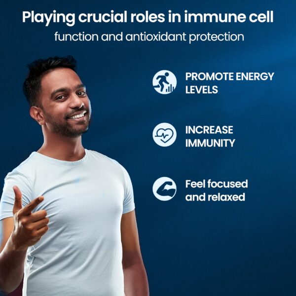 Envase y cápsulas sobre fondo blanco