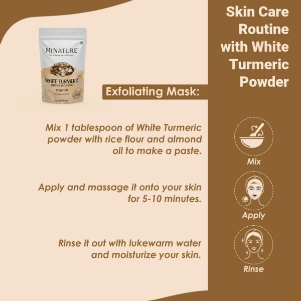 Presentación 227 g cúrcuma blanca