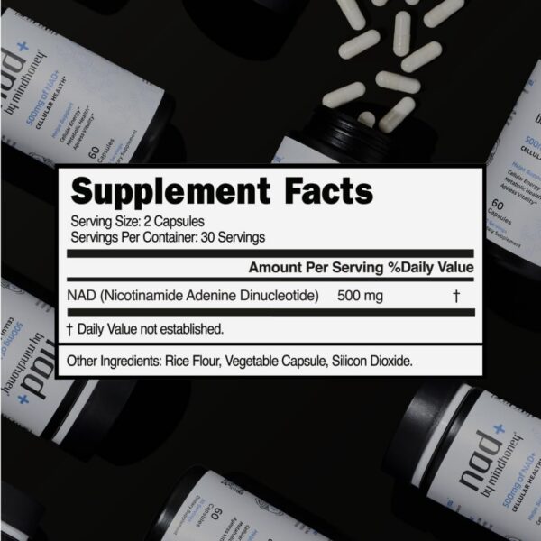 Visión general del envase MindHONEY NAD+ Brain Supplement