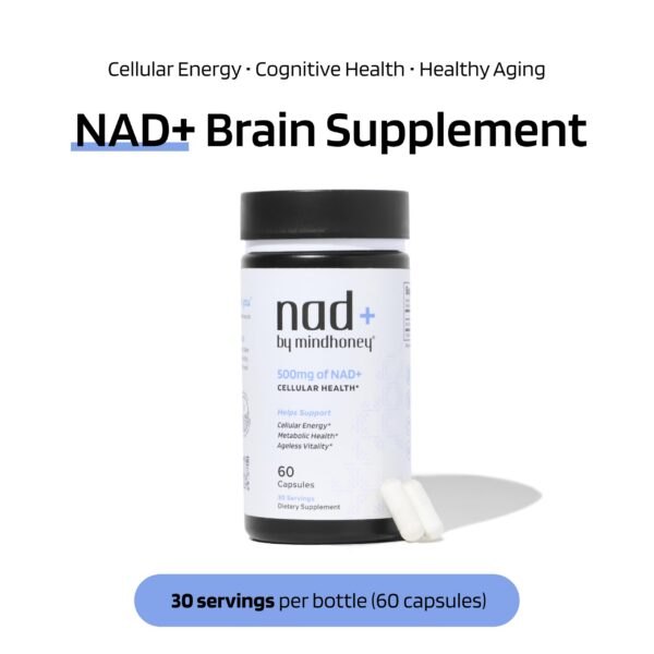 Embalaje y etiqueta del MindHONEY NAD+