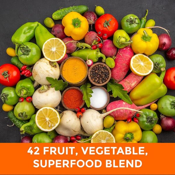 MiracleMulti junto a frutas y verduras