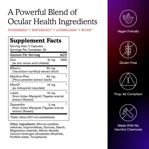 Caja de presentación de MitoQ Eye CoQ10