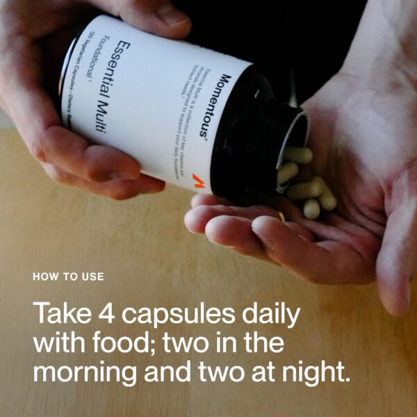 Version 1.0.0 Frasco con etiqueta y cápsulas