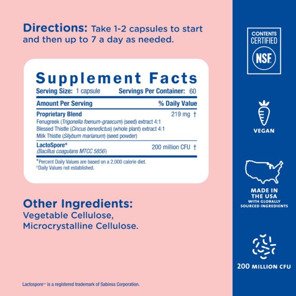 Mommy's Bliss suplemento vegano y natural para madres lactantes