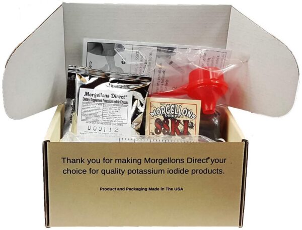 Frente de la caja del kit Morgellons Direct