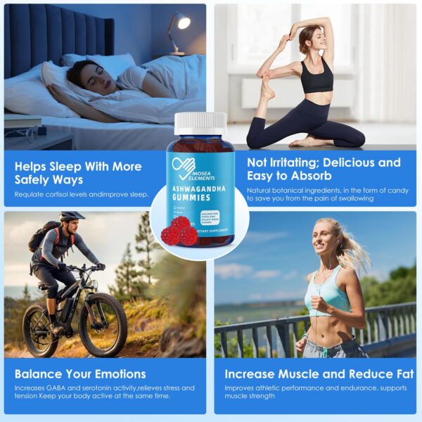 Envase con gomitas MOSEA Ashwagandha