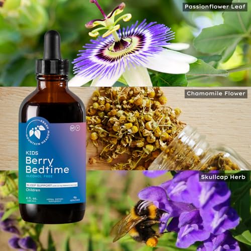 Mountain Meadow Herbs Berry Bedtime extractos naturales para dormir niños