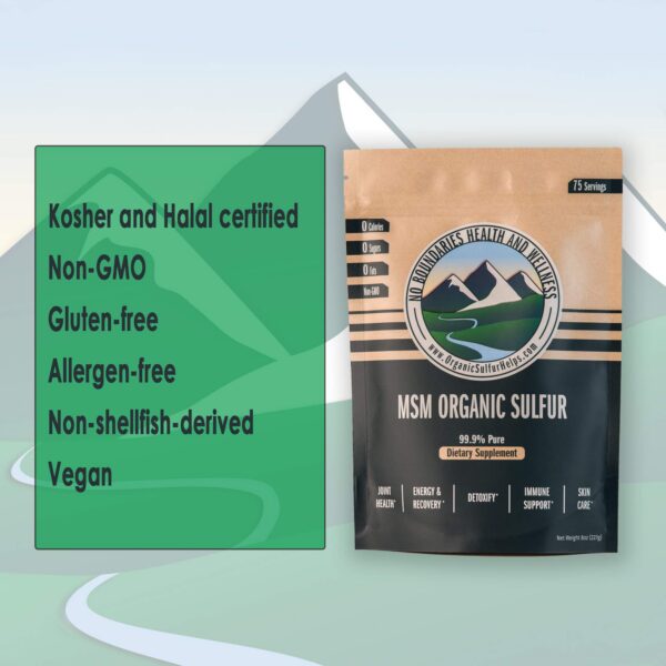 Envase y etiqueta No Boundaries MSM