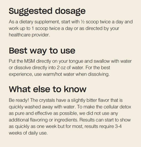 MSM detox sin gluten vegano para energía y salud celular