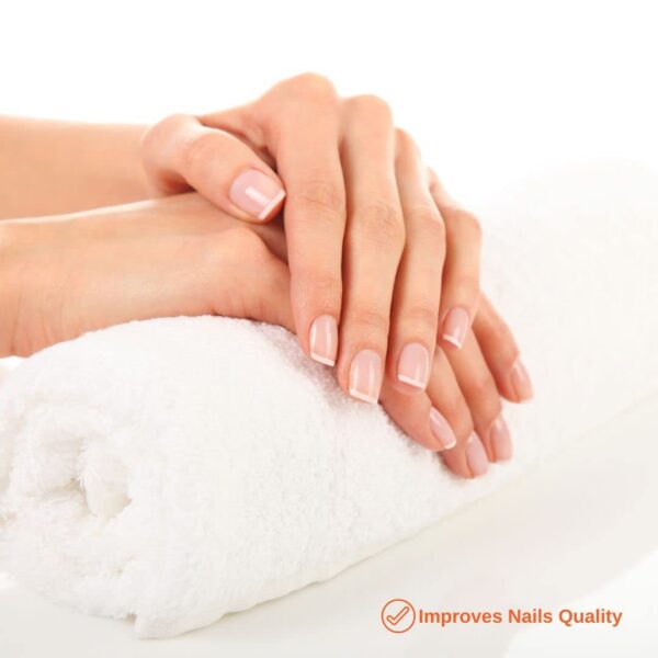 Version 1.0.0 Mujer feliz con cabello saludable PHARMATECH Biotina