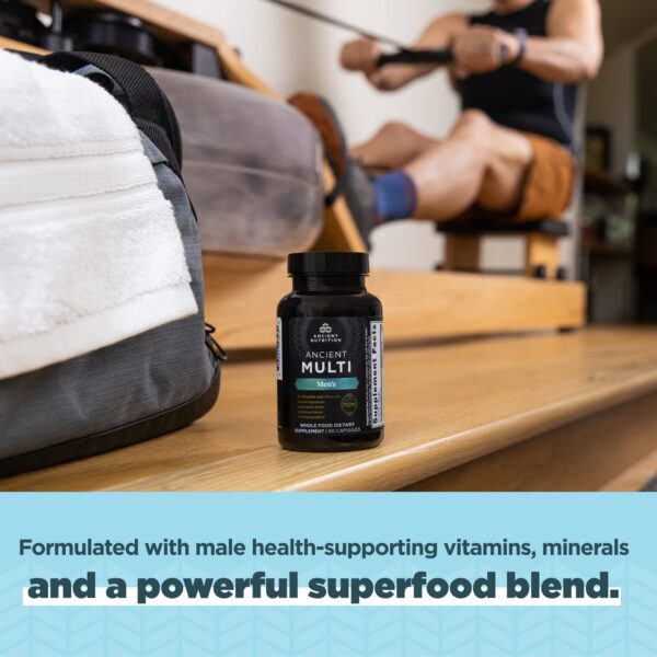 Multivitaminas Ancient Nutrition detalle cápsulas para hombres