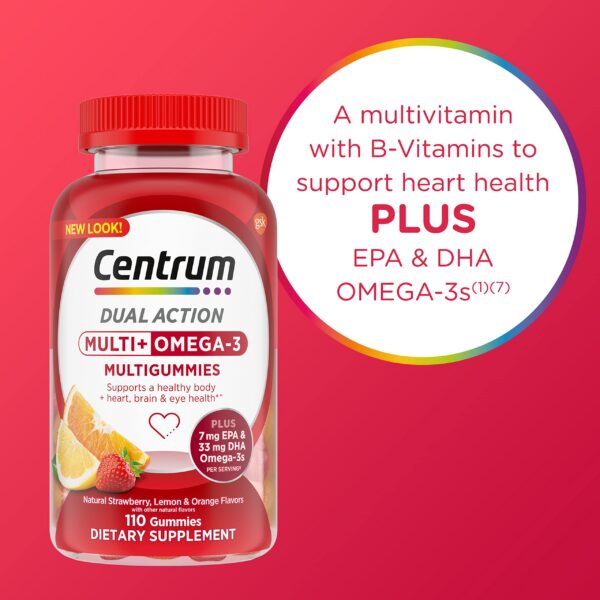 Version 1.0.0 Multivitaminas Centrum gomitas sabor fresa limón naranja