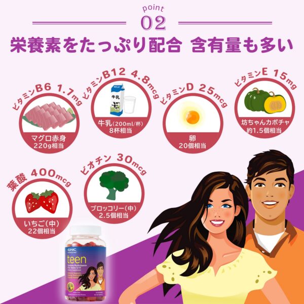 Multivitaminas GNC sabores frutas para adolescentes 120 gomitas