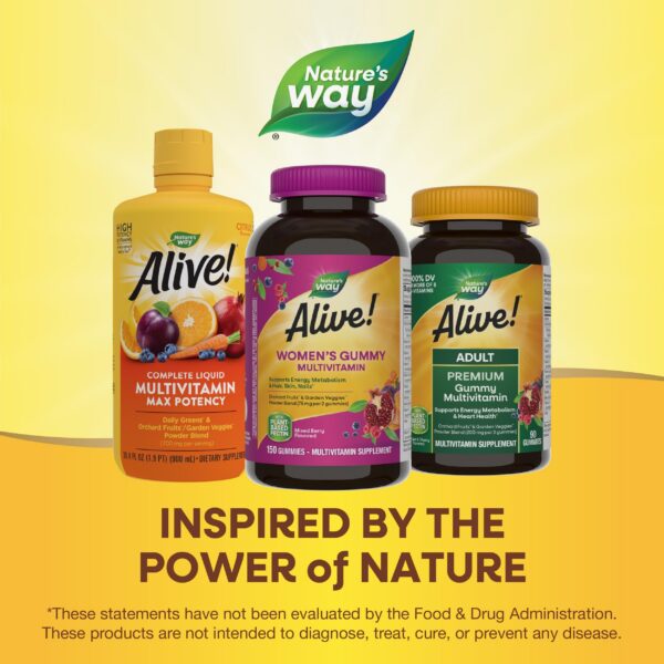 Version 1.0.0 Multivitaminas gomitas mujer Nature's Way Alive 16 vitaminas