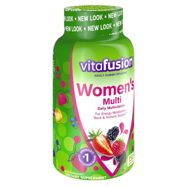Suplemento vitamínico Vitafusion mujer gomitas sabor frutos rojos