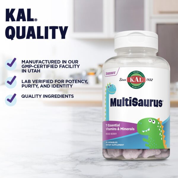 Version 1.0.0 Multivitaminas niños KAL MultiSaurus 90 porciones saludables