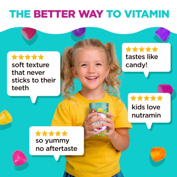 Multivitaminas sin gelatina sin alérgenos Nutracelle Nutramin niños