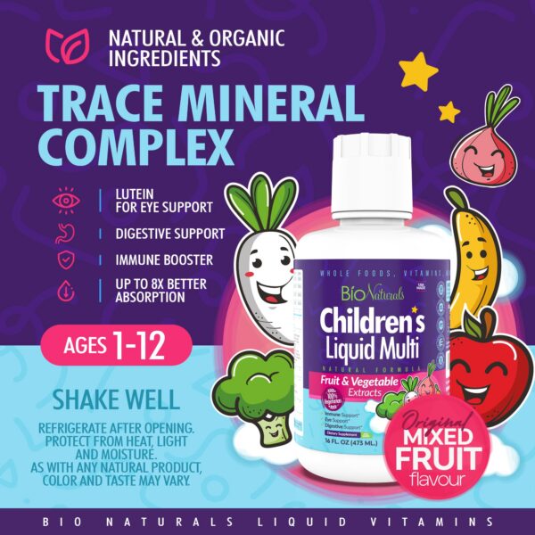 multivitaminico bio naturals líquido apoyo sistema inmune niños