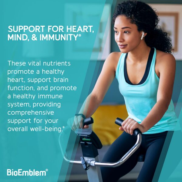 Frasco suplemento BioEmblem magnesio glicinato con cúrcuma