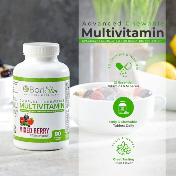 Multivitamínico y calcio citrato BariSlim detalle presentación