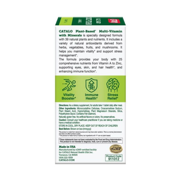 Multivitamínico CATALO mezcla natural para vida activa