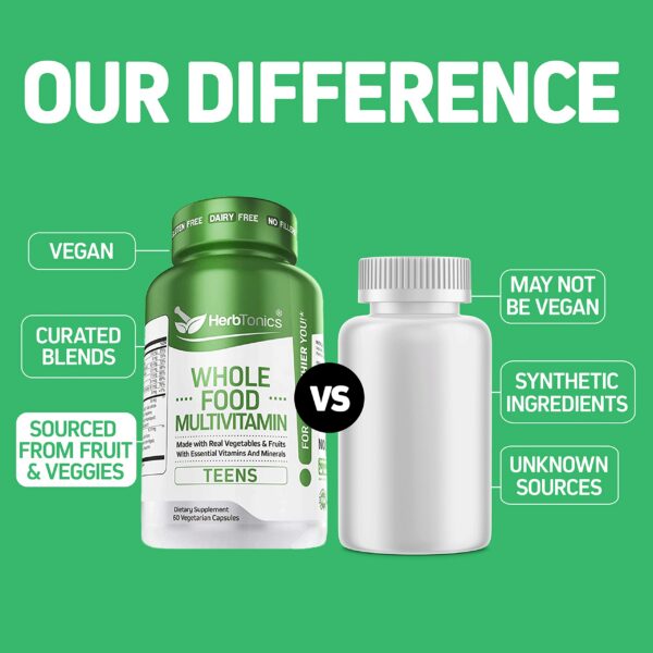 Multivitamínico Herbtonics cápsulas para crecimiento y energía