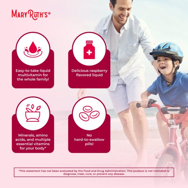 Multivitamínico líquido MaryRuth con tapa roja