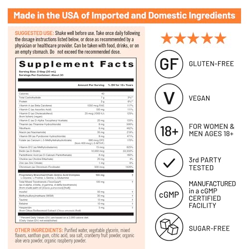 Multivitaminico liquido NatureWise vitaminas B metiladas y folato