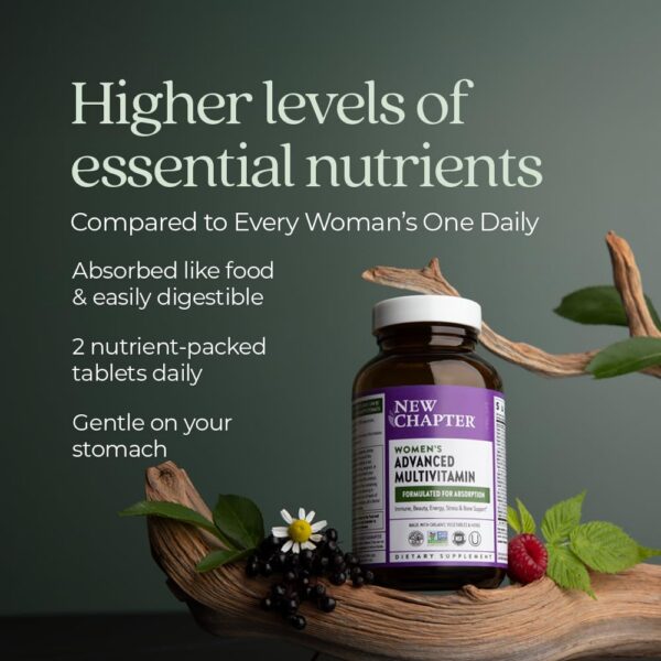 Multivitamínico New Chapter para apoyo inmunológico y energía mujeres