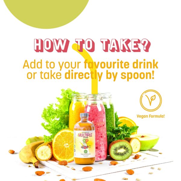 Version 1.0.0 Multivitaminico para niños GreenPeach vegano y natural 16 oz