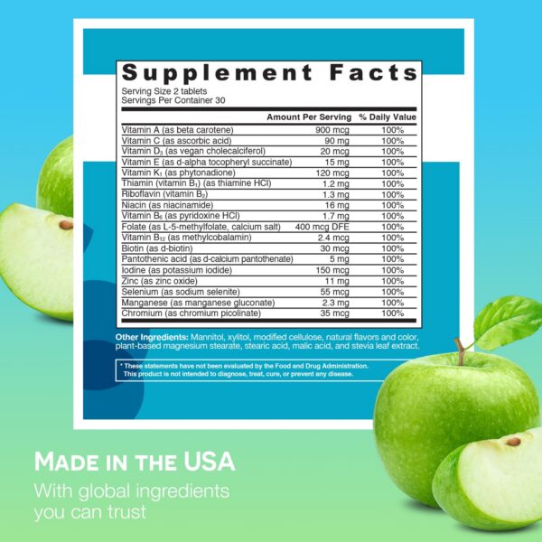 Version 1.0.0 Multivitamínico vegano EZ Melts sin gluten y sin azúcares