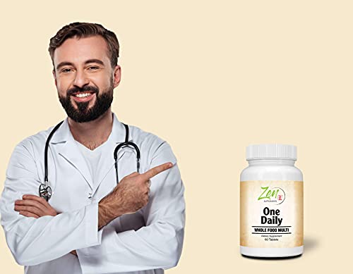 Multivitamínico vegano Zen Supplements para inmunidad energía bienestar 60 tabletas