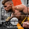 Etiqueta y tapa del envase Muscle Feast