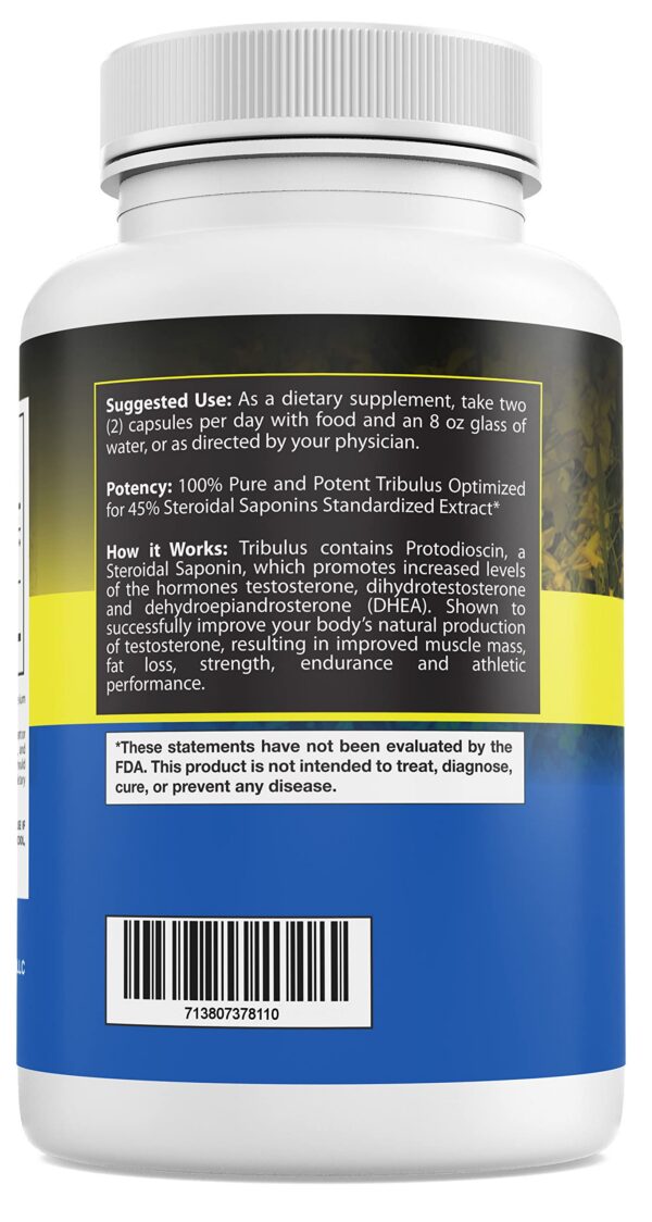 Muscle Fire fórmula patentada de Tribulus Terrestris 180 cápsulas