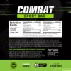 Detalle etiqueta barras MusclePharm Combat alto en proteína