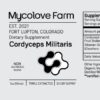 Empaque tintura Mycolove Farm Cordyceps y Ginseng Siberiano