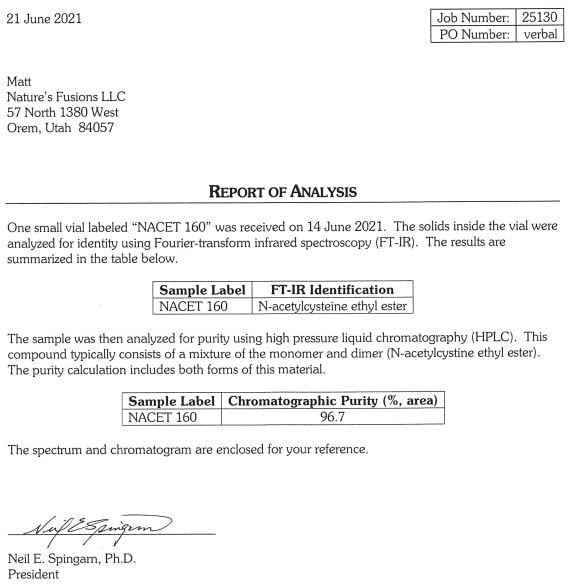 Logo Nature's Fusions en empaque NACET