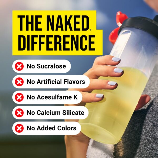 Etiqueta de la creatina Naked de alta pureza