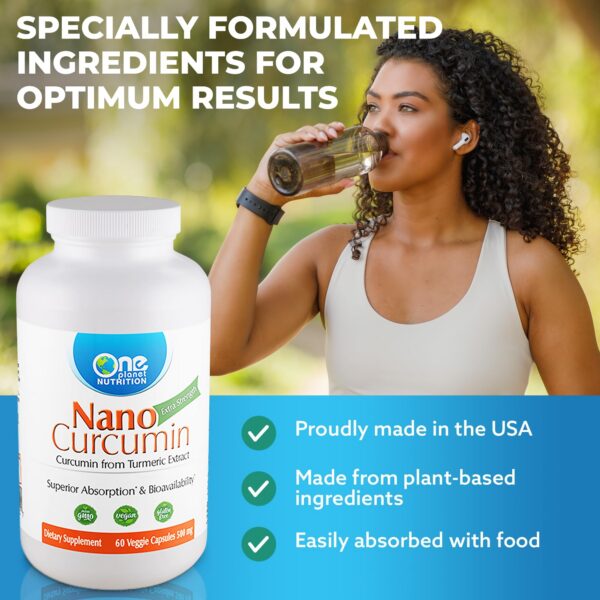 Nano Cúrcuma suplemento antioxidante natural cápsulas veganas