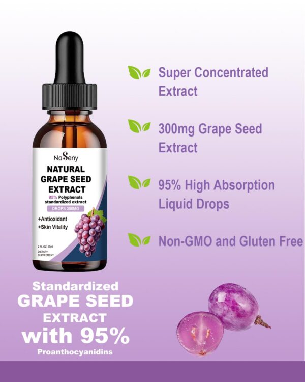 NaSeny extracto natural semilla de uva frasco tapa