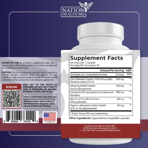 Logo NATION HEALTH MD en envase