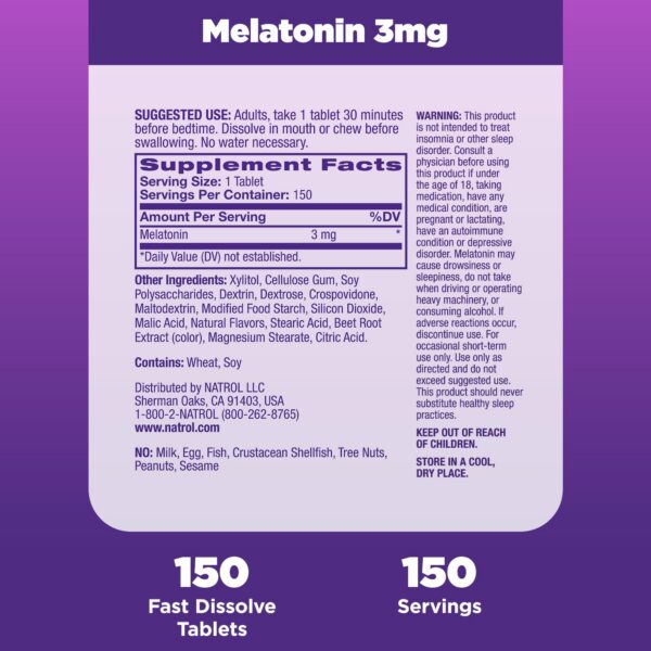 Natrol melatonina instrucciones uso