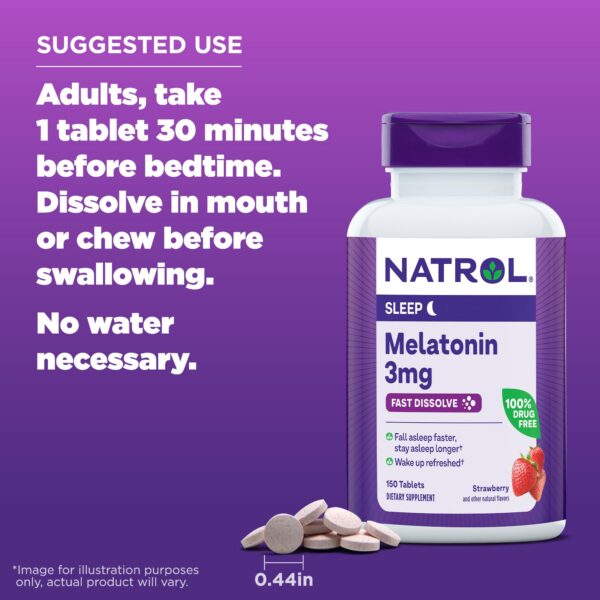 Natrol melatonina tabletas disolución rápida