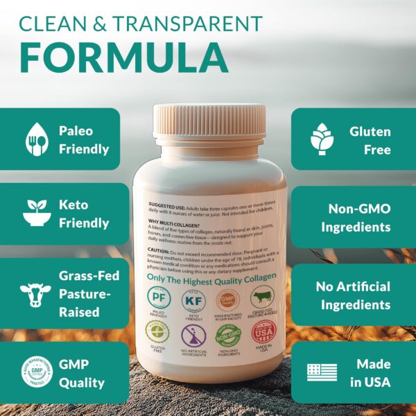 Version 1.0.0 Frasco de 180 cápsulas con etiqueta