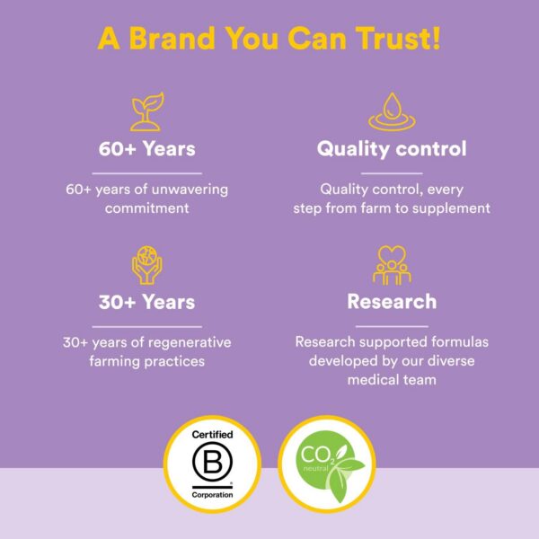 Etiqueta posterior del envase Natural Factors