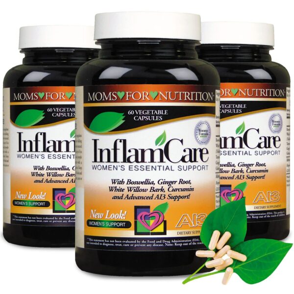 Natural InflamCare suplemento sin gluten para mujeres