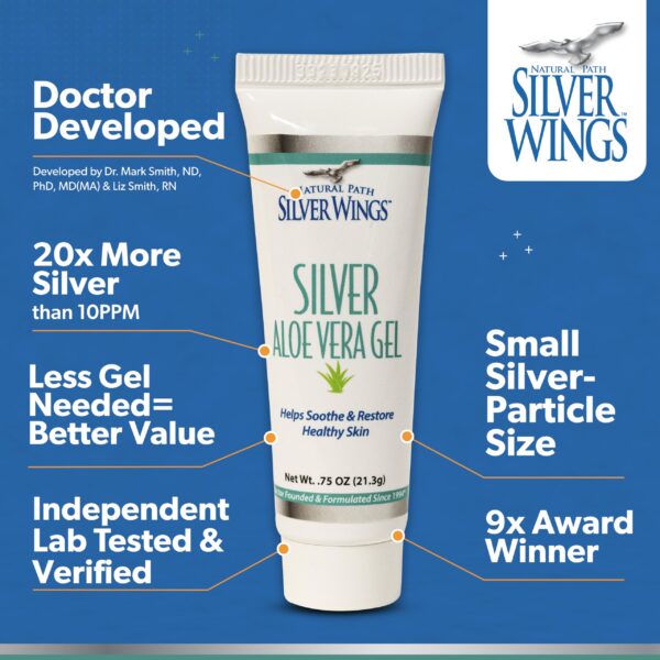 Version 1.0.0 Etiqueta de Gel Silver Wings Aloe Vera