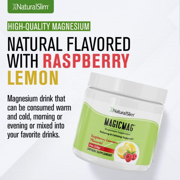 NaturalSlim MagicMag sabor frambuesa limón etiqueta